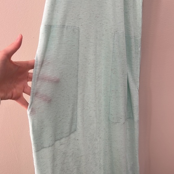 Free People Beach Mint Beach Coverup with Square Pockets and High-low Hem - Picture 3 of 8